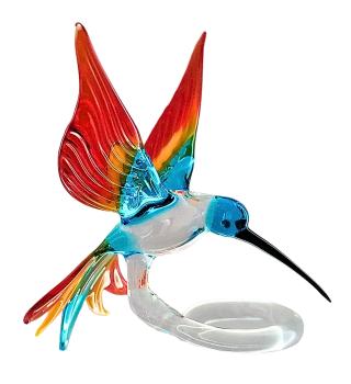 Preview: Orchideenstab -Kolibri (normale Ausführung/ hellblau-gelb-rot)